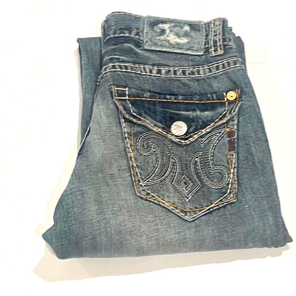 MEK DENIM New Oaxaca Boot Cut Jeans Button Fly  Waist 34/34